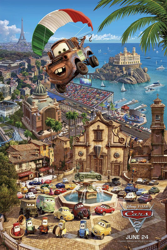 Cars 2 Fantasy Animation Painting Jigsaw Puzzle