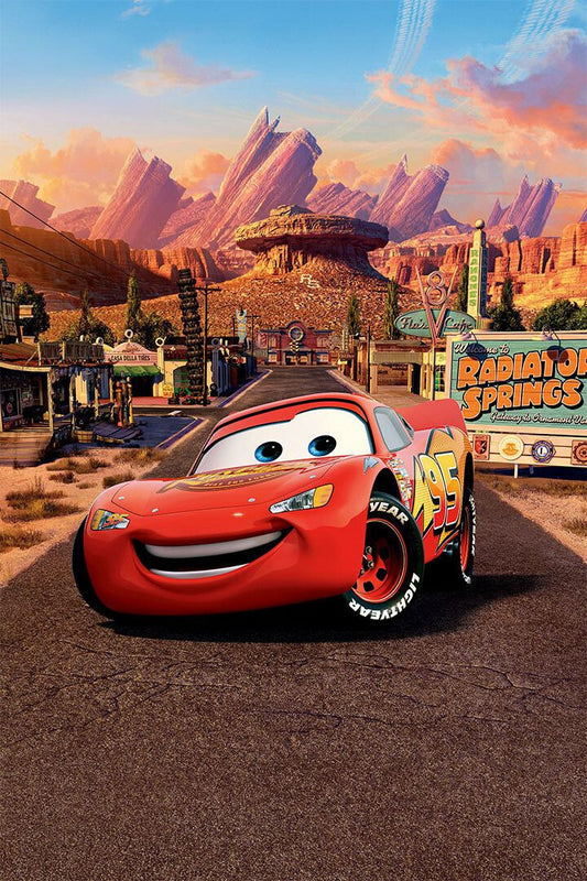 Cars Action Movie Print Painting Jigsaw Puzzle