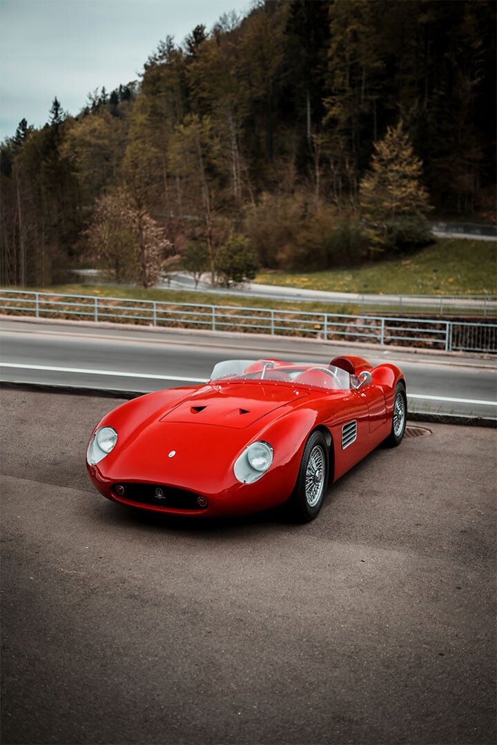 Cars Old Red Ferrari Land Vehicle Landscape Print Wall Home Decor Jigsaw Puzzle