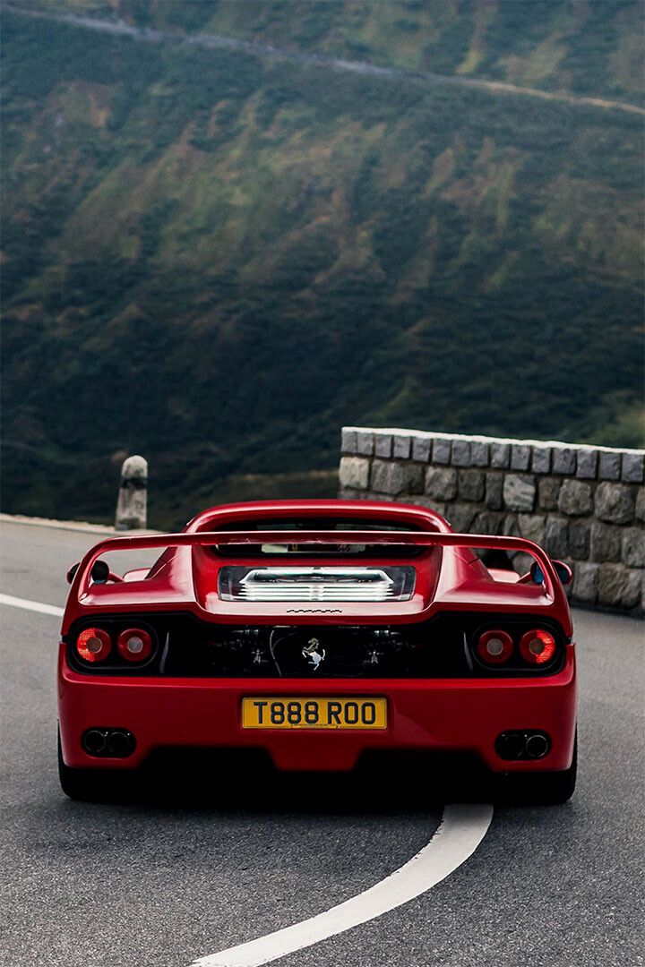 Cars Red Ferrari Landscape Road Land Vehicle Jigsaw Puzzle Wall Art Decor Jigsaw Puzzle
