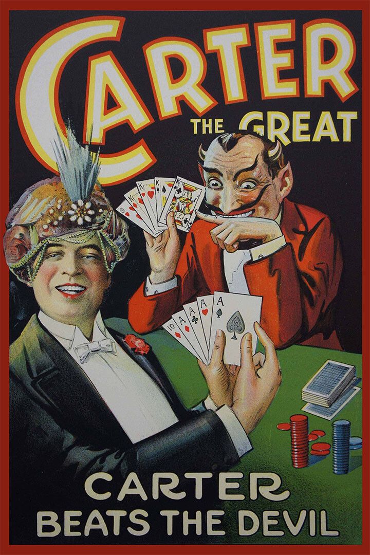 Carter Beats The Devil Poker Game 1920S Classic Magic Jigsaw Puzzle