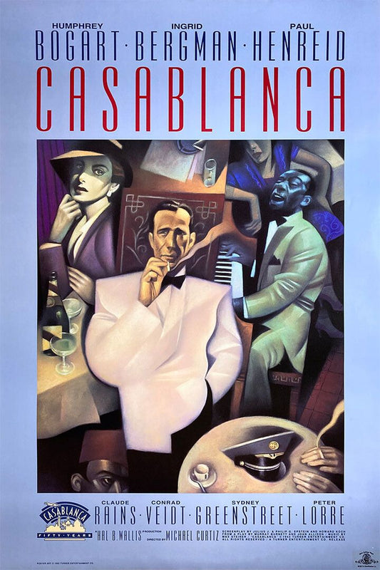 Casablanca Vintage Movie Drama 50Th Anniversary Jigsaw Puzzle