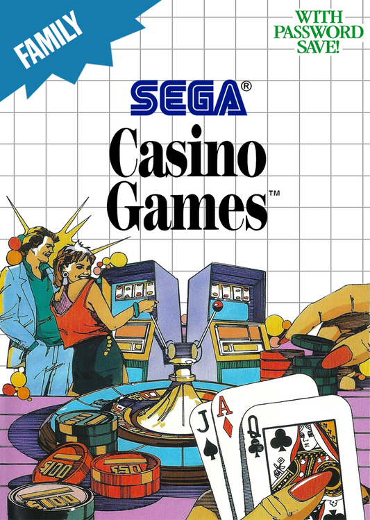 Casino Games Sega Master System Print Poster