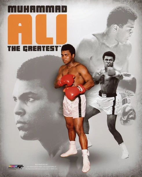 Cassius Clay Muhammad Ali Glossy Keychain Print Collage Print Composite Keychain
