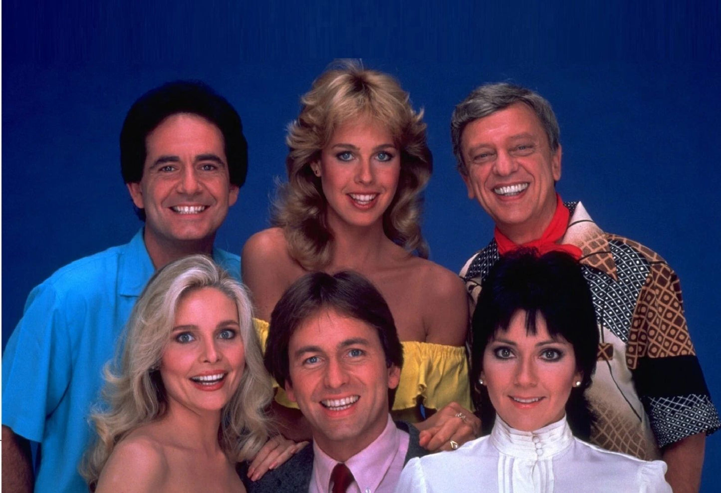 Cast Three'S Company Tv Sitcom Publicity Picture Keychain Print