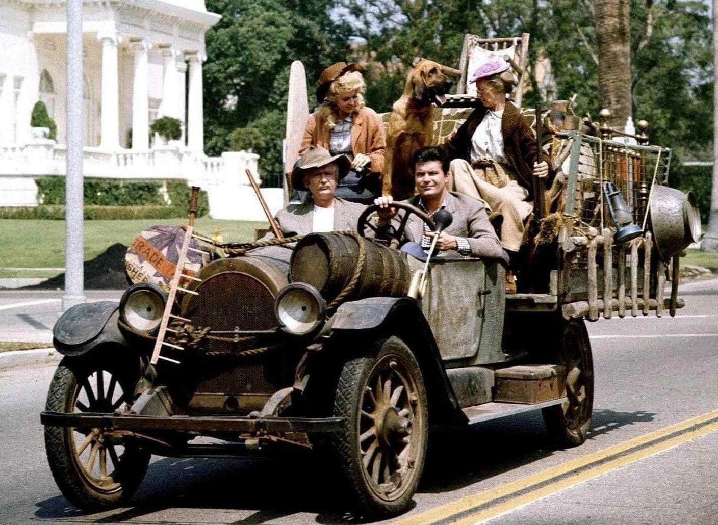 Cast Of Beverly Hillbillies In The Family Car Tv Show Publicity Magnet 8 X 10