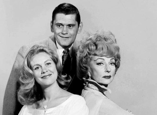 Cast Of Classic Tv Series Bewitched Picture Keychain