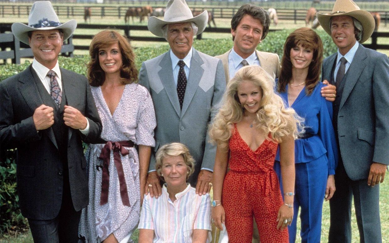 Cast Of Classic Tv Series Show Dallas Publicity Picture Magnet Print