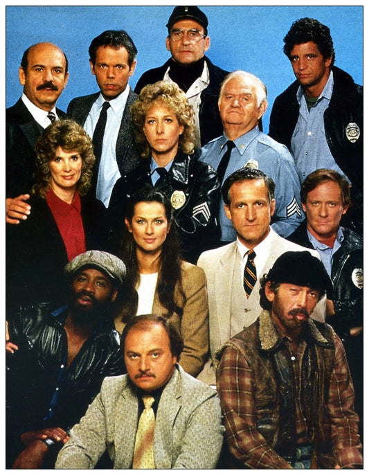 Cast Of Classic Tv Show Hill Street Blues Picture Keychain Print