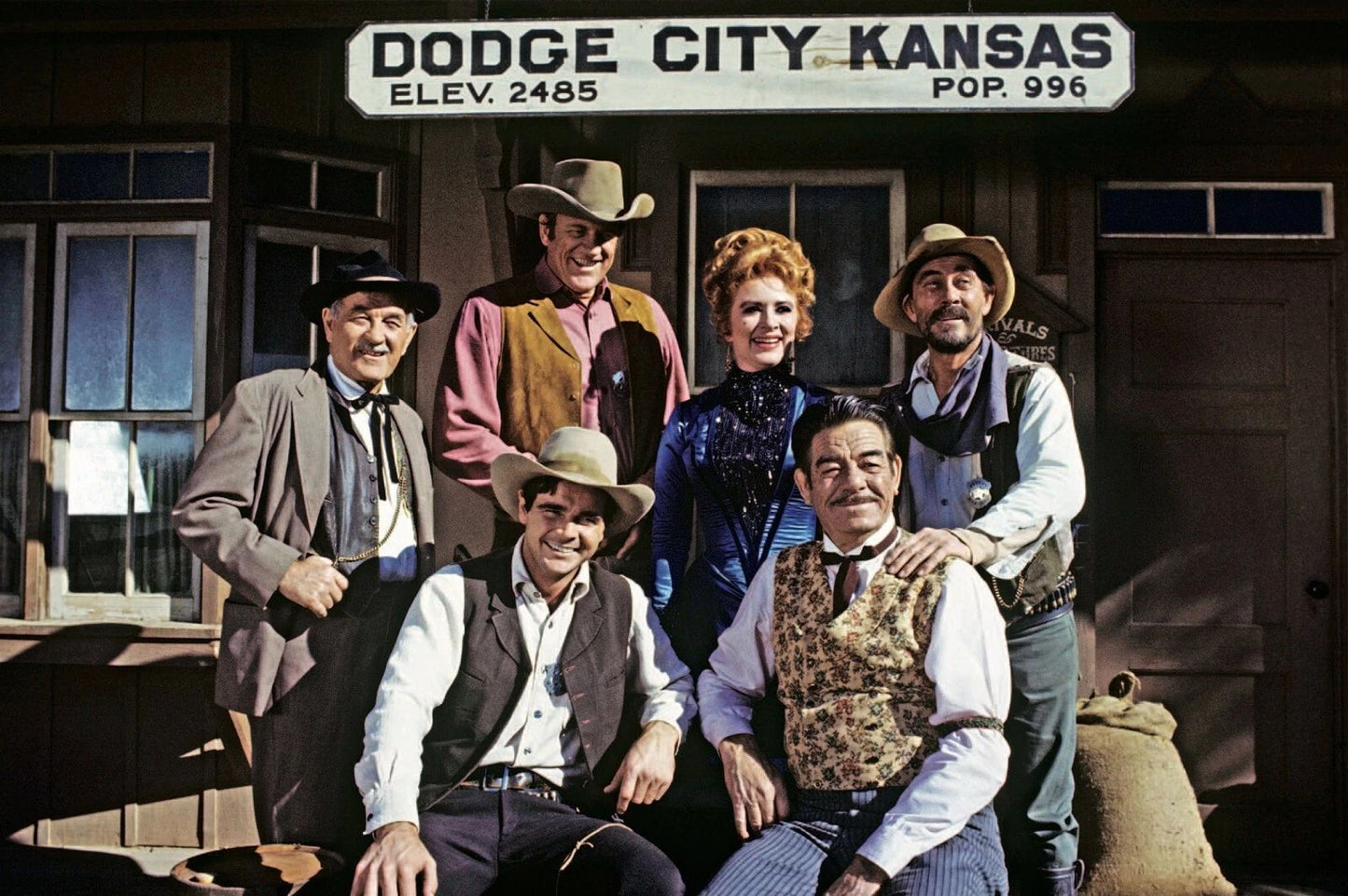 Cast Of Classic Western Tv Series Show Gunsmoke Keychain Keychain Picture