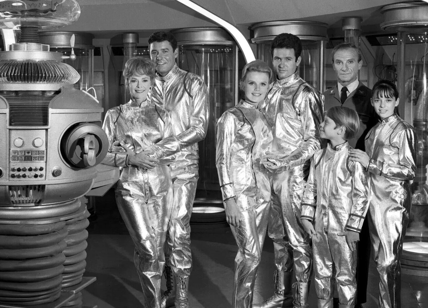 Cast Of Lost In Space Classic Sci Fi Tv Show Picture Keychain Keychain Print