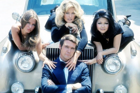 Cast Of Six Million Dollar Man Lee Majors Farrah Fawcett Keychain Picture Print