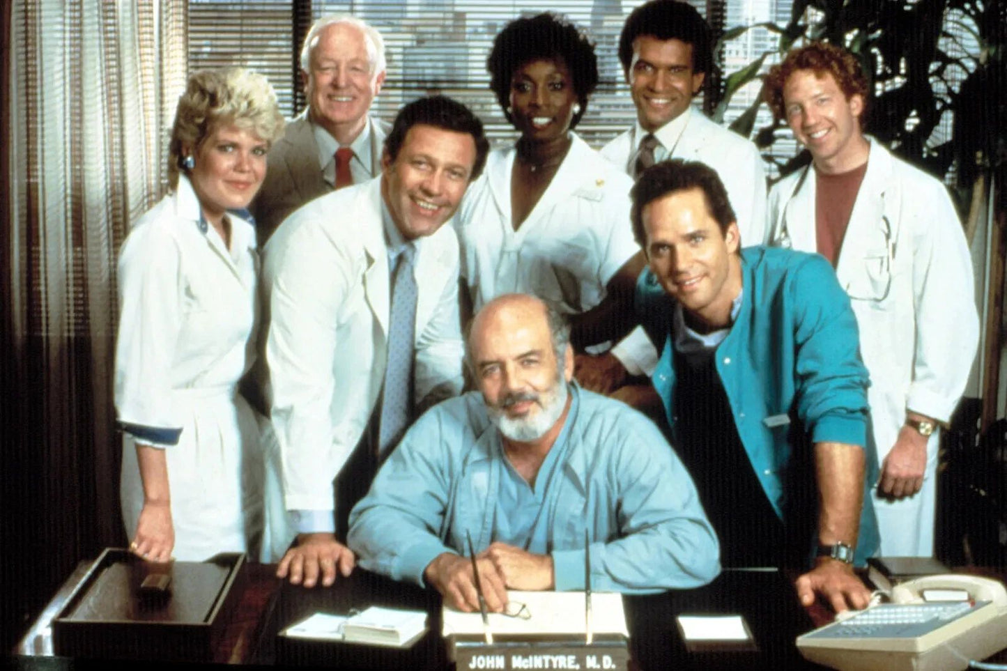 Cast Of Trapper John Md Tv Series Publicity Picture Magnet Print