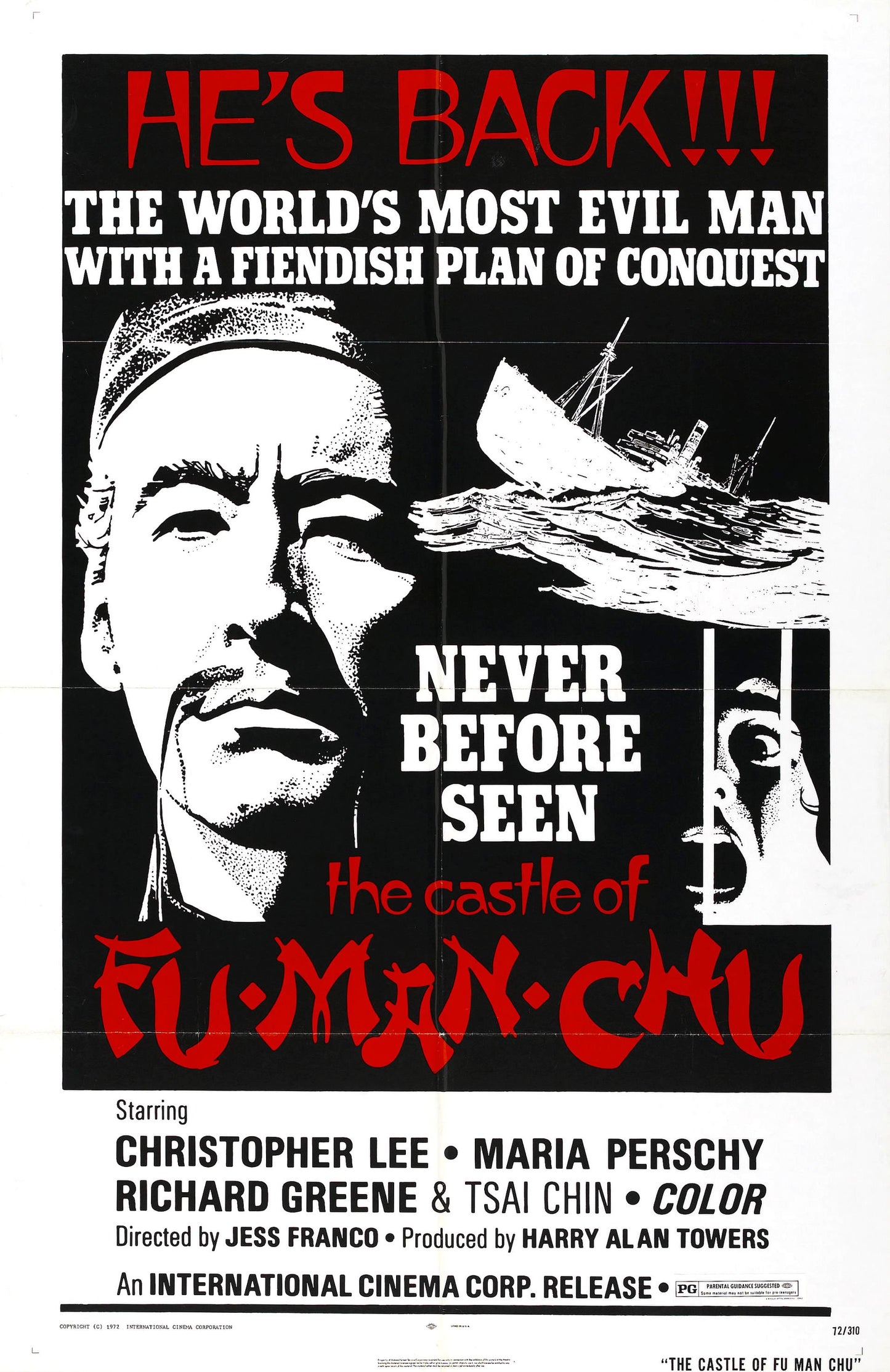 Castle Of Fu Manchu 01 Movie Magnet