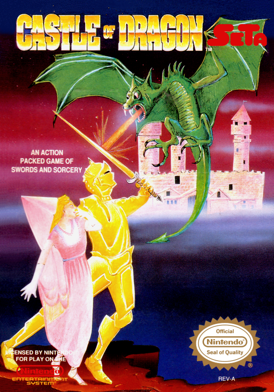 Castle Of Dragon (Usa) Nes Print Poster