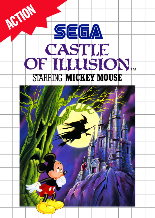 Castle Of Illusion Starring Mickey Mouse Sega Master System Print Poster