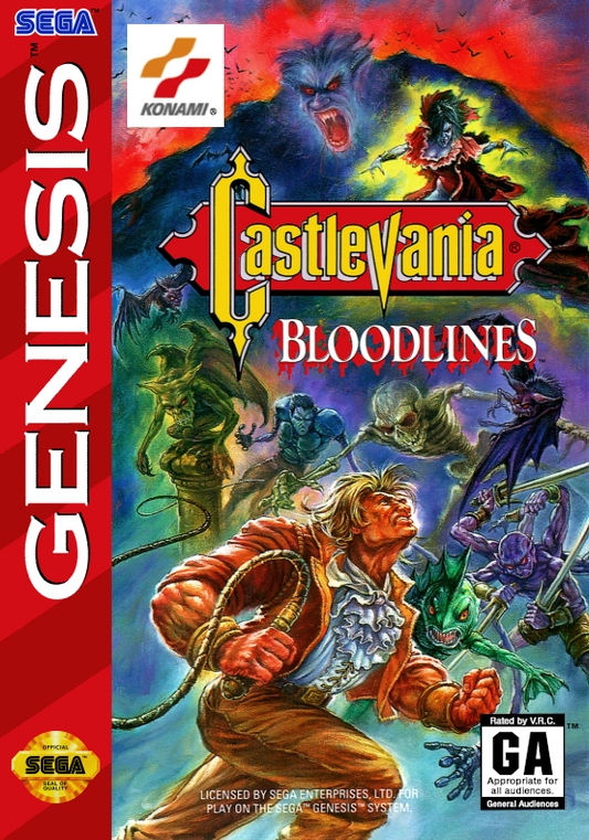 Castlevania Bloodlines (Usa) Genesis Print Poster