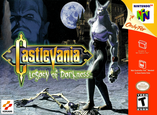 Castlevania Legacy Of Darkness N64 Print Poster
