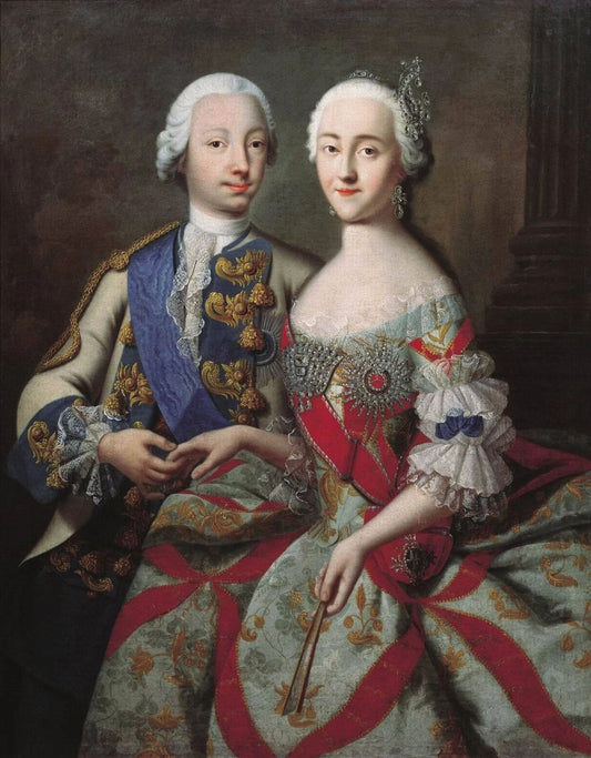 Catherine The Great & Husband Peter Iii Portrait Photo Poster Art Print Queen Ii