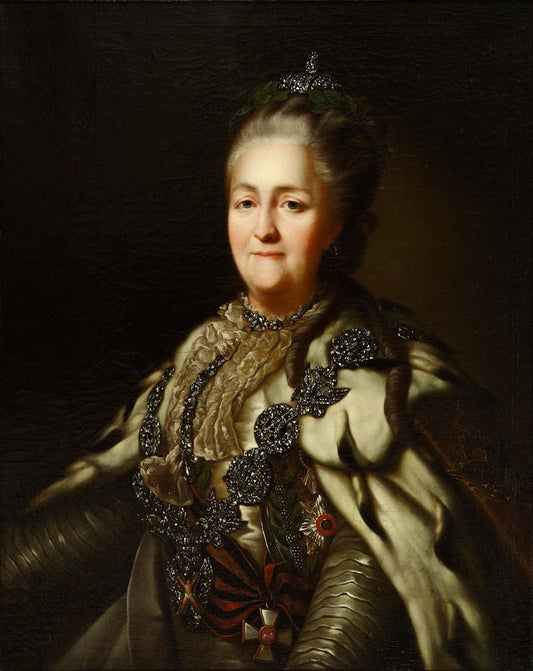 Catherine The Great Last Empress Of Russia Portrait Keychain Keychain Queen Ii