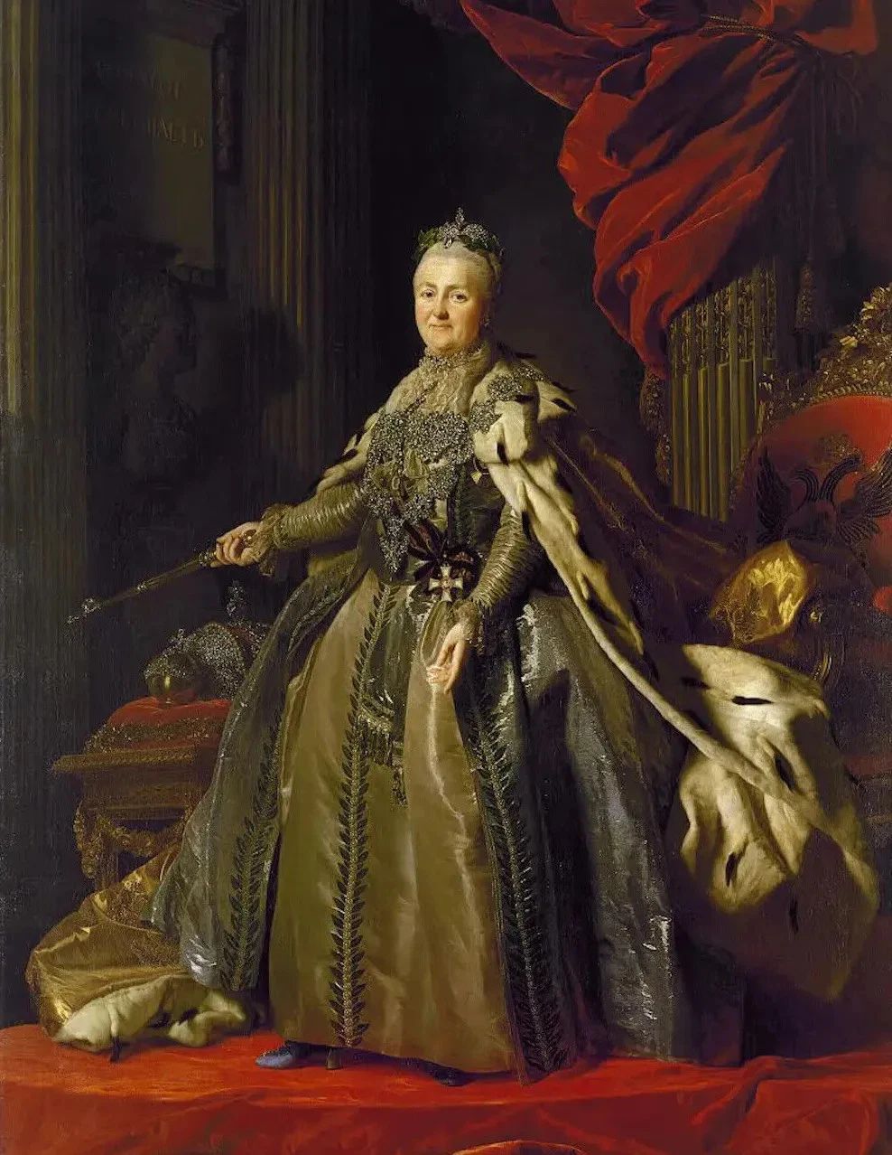 Catherine The Great Last Empress Of Russia Portrait Keychain Keychain Queen