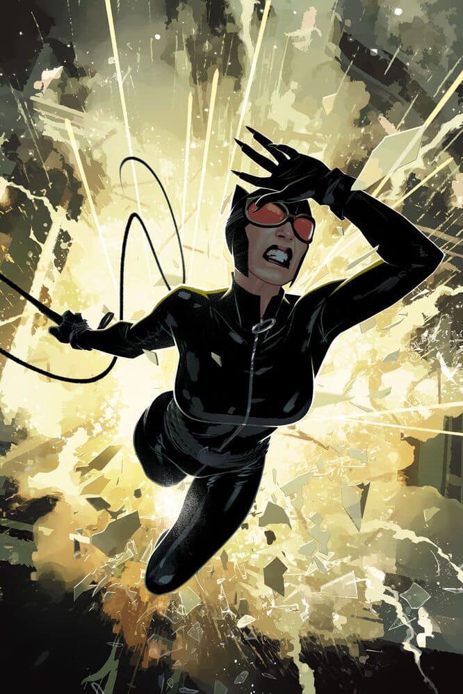 Catwoman Action Explosion Print Poster