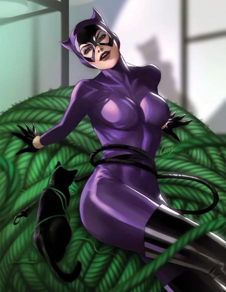 Catwoman Artistic Portrayal Print Poster