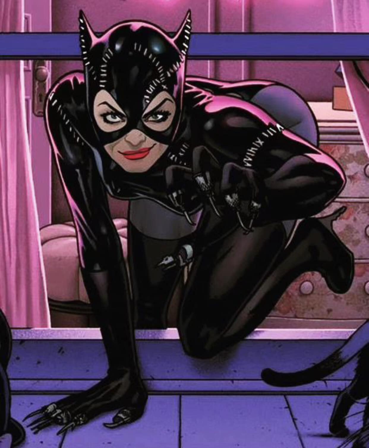 Catwoman Character Pose Animated Print Poster