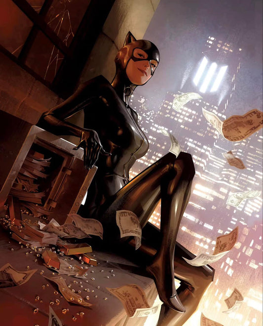 Catwoman Heist Scene (1) Print Poster