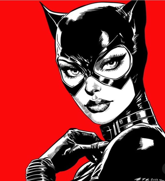 Catwoman Illustration (3) Print Poster