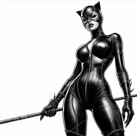 Catwoman Illustration (4) Print Poster