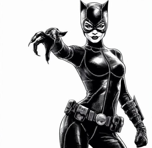 Catwoman Illustration (5) Print Poster