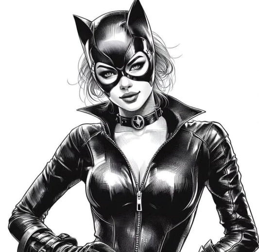 Catwoman Illustration (6) Print Poster