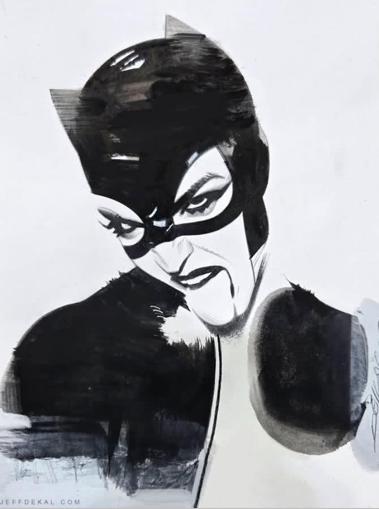 Catwoman Illustration (7) Print Poster