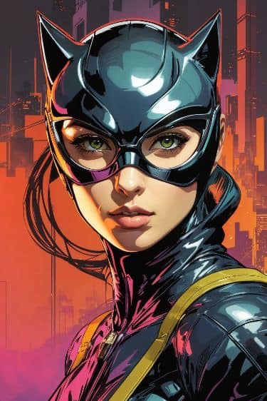 Catwoman Illustration Jigsaw Puzzle