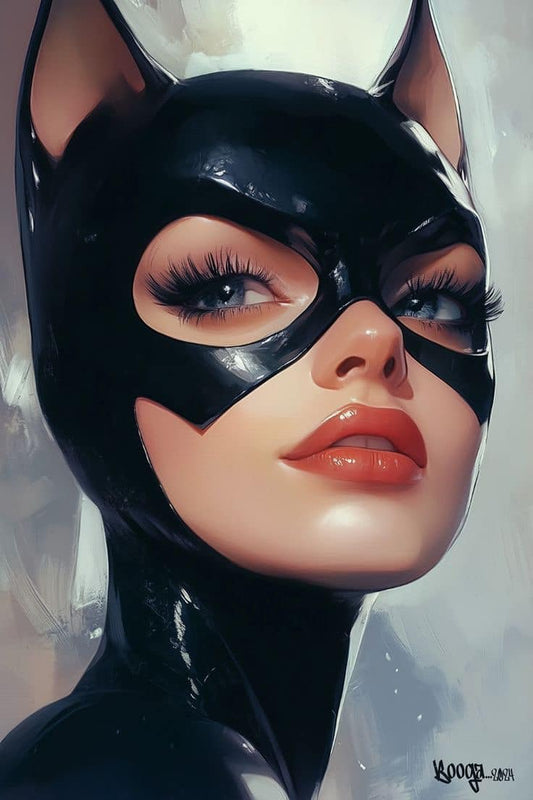 Catwoman Portrait Artistic Print Poster
