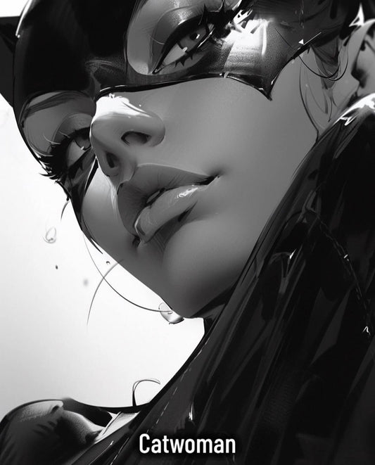 Catwoman Portrait Artwork Print Poster