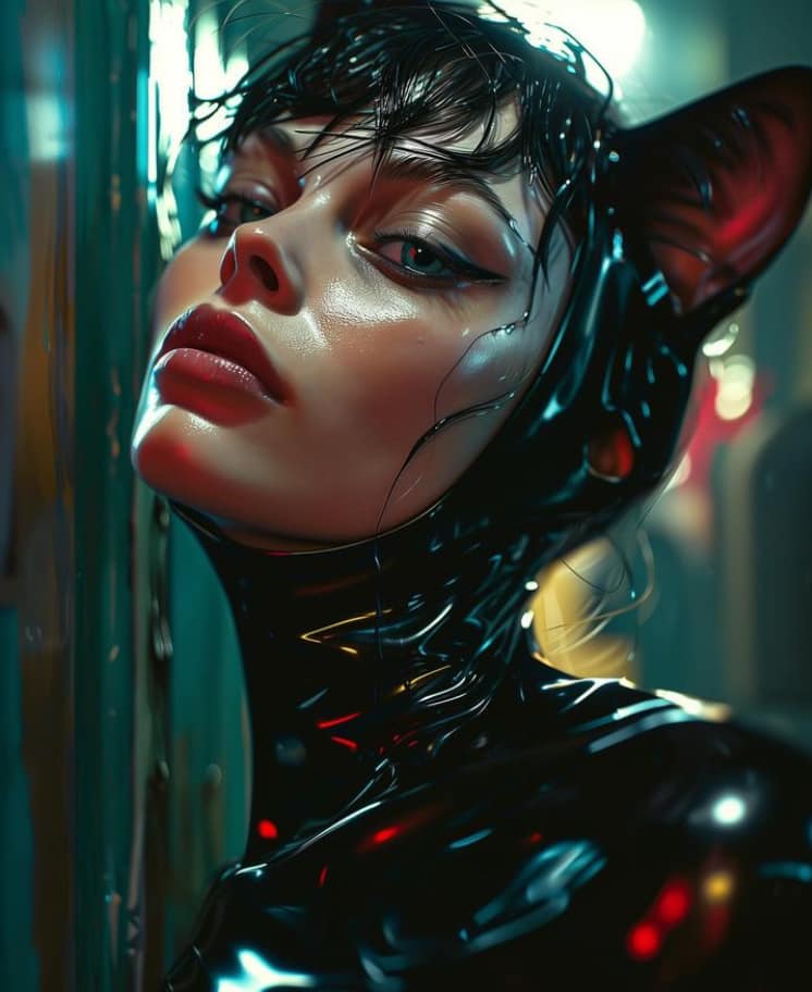 Catwoman Portrait High Gloss Jigsaw Puzzle