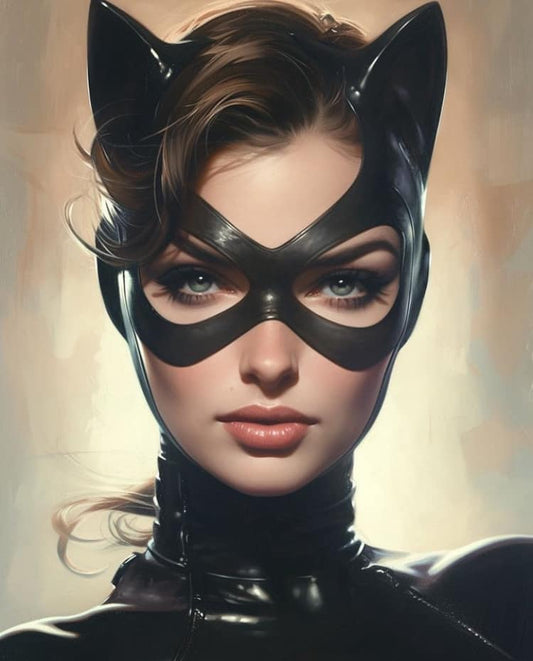 Catwoman Portrait (12) Print Poster