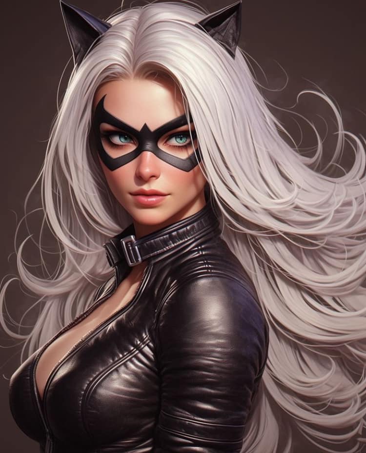 Catwoman Portrait (14) Print Poster