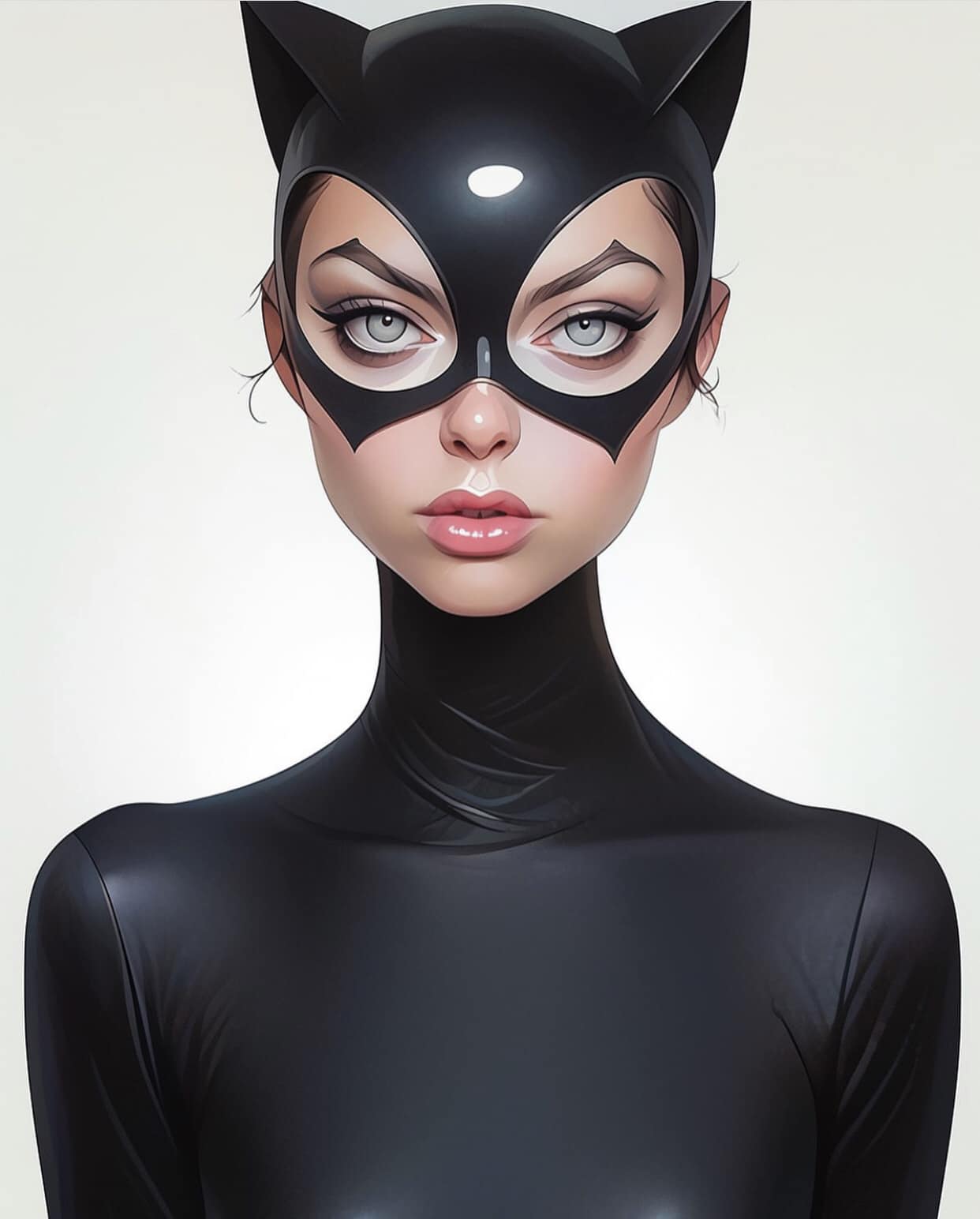 Catwoman Portrait (2) Print Poster