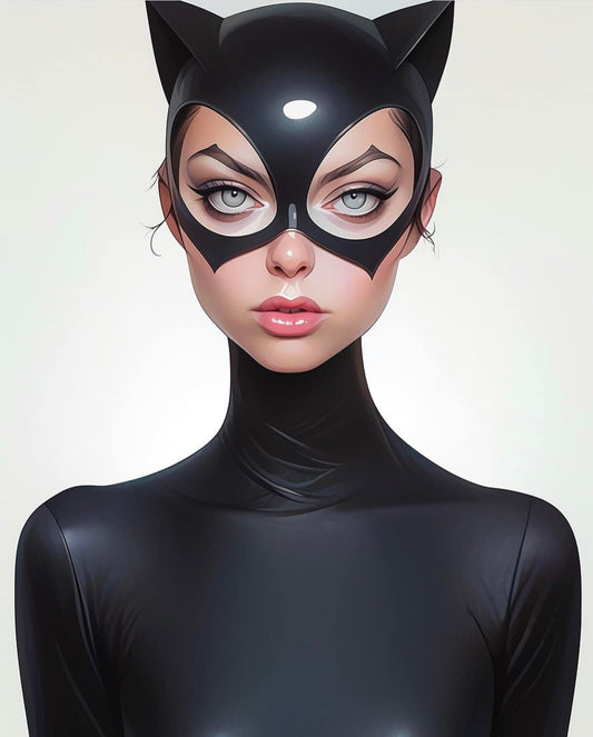 Catwoman Portrait (2) Print Poster