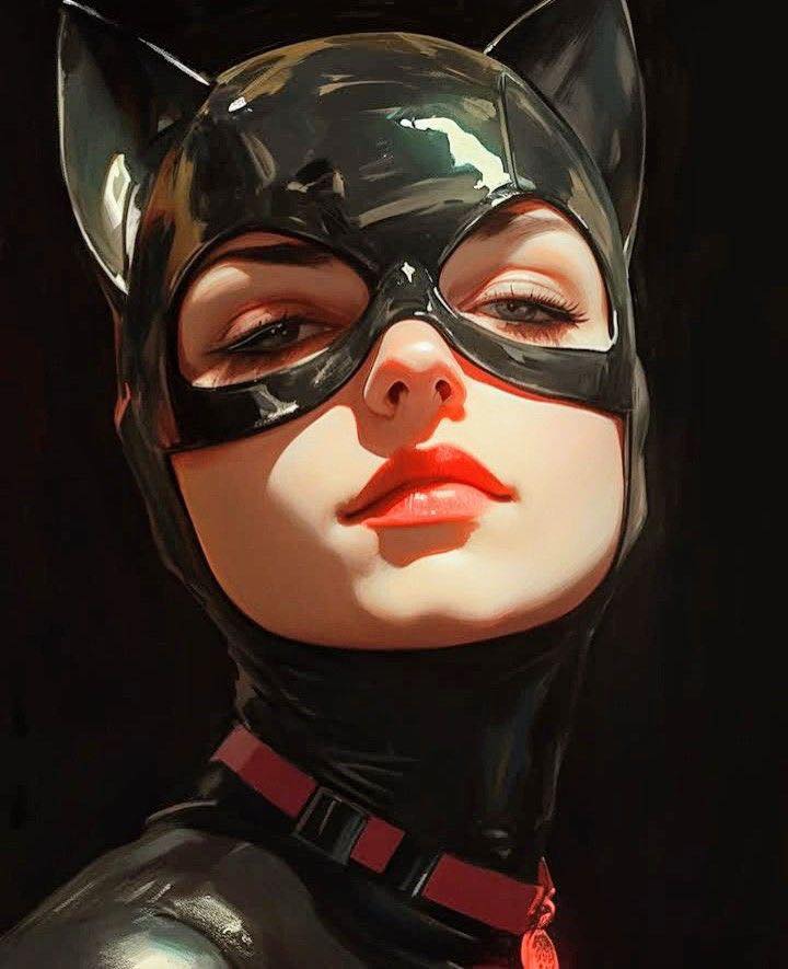 Catwoman Portrait (20) Print Poster