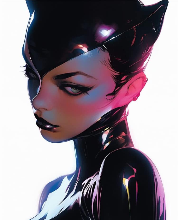 Catwoman Portrait (4) Jigsaw Puzzle