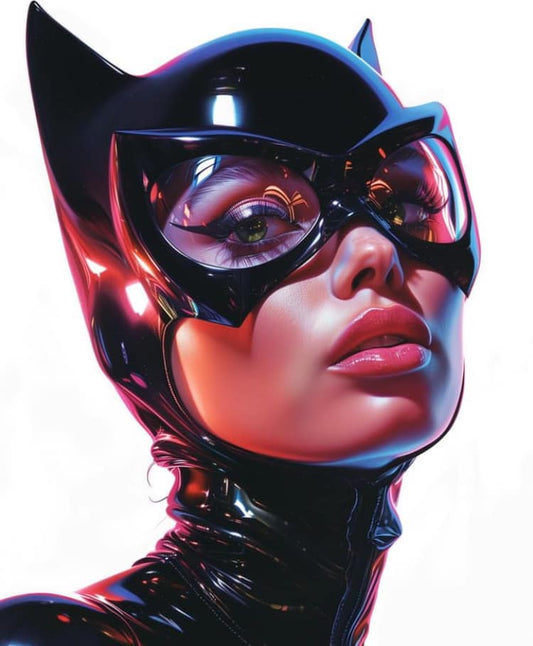 Catwoman Portrait (6) Print Poster