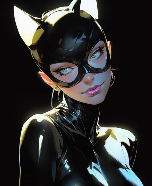 Catwoman Portrait (9) Print Poster