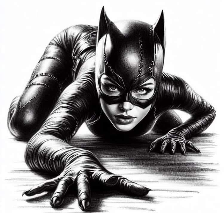 Catwoman Crouching Pose 4013 Print Poster