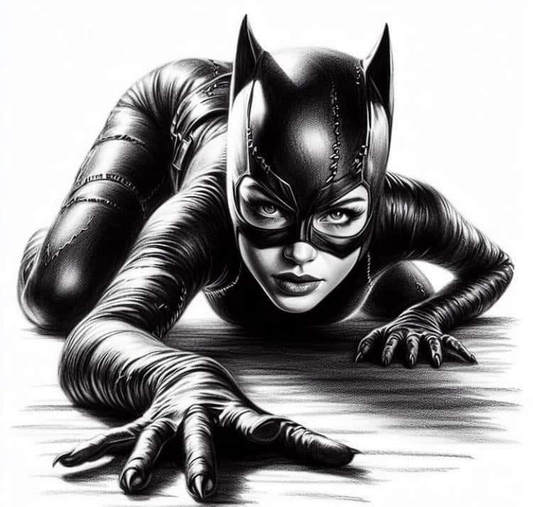 Catwoman Crouching Pose 4013 Print Poster