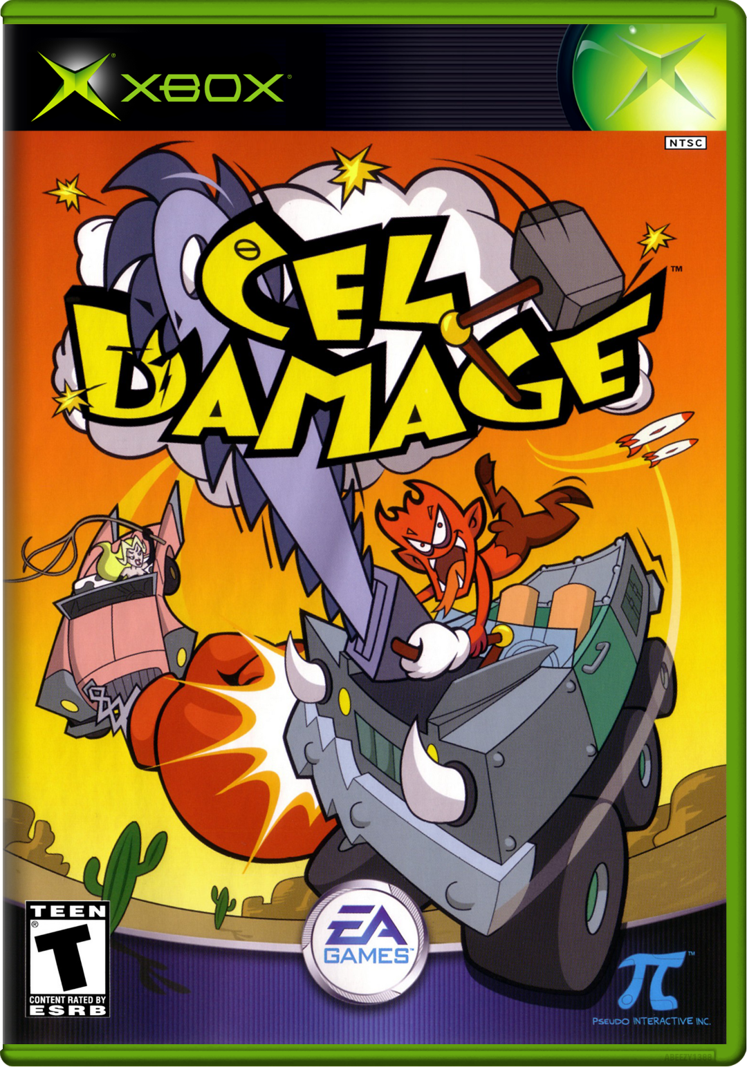 Cel Damage Xbox Keychain