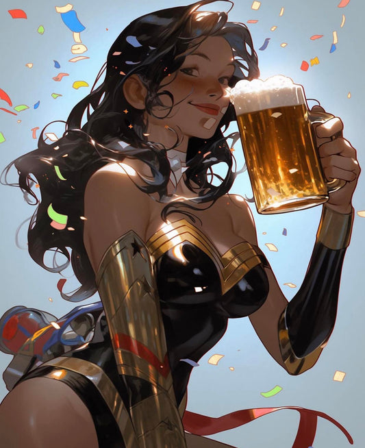 Celebration Heroine Beer Print Poster